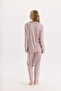 Bamboo Long Sleeve Buttoned Maternity Pajama Set 30206-30207-30216 - 4