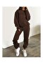 Women's Oversize Hooded Rubberized Legging Track Suit