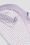 Bb Club Mike Woven 100% Cotton Regular Fit White Button-Down Collar Men's Checkered Shirt - 3