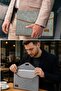 ®   15.6 Inch Gray Velcro Felt Laptop and Briefcase, Notebook Computer and File Carrying Bag - 5