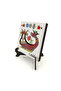 Mardin Şahmeran and Motifs Printed Wooden Tabletop 10X10 1G-Ş2M