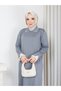 Women's Polo Collar Cold Yarn Knitwear Dress Standard Size Compatible - 4