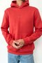 Men's Hooded Brand Printed Sweatshirt with Pocket Detail Red - 27K 5281 - 2