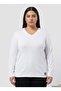 Plus Size V-Neck Sweat Shirt