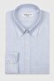 Bb Club Mike Oxford 100% Cotton Regular Fit Navy Blue Button-Down Collar Men's Striped Shirt - 2