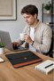 ®   15.6 Inch Buttoned Felt Laptop and Briefcase, Notebook Computer and File Carrying Bag - 2