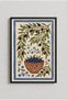 Olive Branches and Ceramic Bowl Black Wooden Framed Mdf Kitchen Table Huhu3214 - Single Table Black Frame - 2