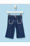 Infant Girls Navy Wide Leg Jeans