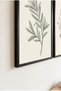 2-Piece Olive Branch and Wildflower Black Wooden Framed Mdf Living Room Table Set Huhu3306 - Double Table Set Black Frame - 3
