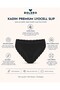 Women's Black Lace Breathable Stretch Fabric Slip - 2