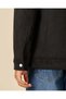Men Black Plain Suede Jacket - 5