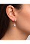 Tetra Square Zircon Stone Dangle Hoop Steel Xuping Earrings - 2