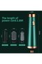Newest 3 in 1 Hair straightener brush for hair dryer brush electric Comb Curler Hairdryer Brush rotating Straightening brush (Green) - 2