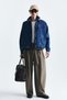 Oversize Zipper Closure Denim Coat - 2