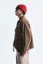 Oversize Zipper Closure Denim Coat - 4