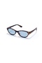 Tessa Women's Sunglasses Leopard Frame Oval Cat Eye Antirefle Blue Glass 50 Ekartman - 4