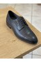 8075 Black Floater Genuine Leather Lace-Up Classic Men's Shoes