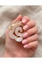 Plica Spiral Detailed Bone-Look Metal Buckle - 3