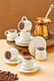Velmont 6-Person 90 ml Porcelain Coffee Cup Set Ckr4603 - 2