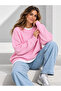 Women's Soft Crew Neck Patterned Knitwear Sweater - 2