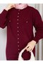 Women's Jacket Skirt Burgundy Knitwear Double Set Standard Size - 6