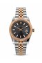 VANTAGE TRS2543 Men’s Analog Quartz Watch, Black Dial, Sapphire Glass, Date Display & Two-Tone Stainless Steel Bracelet