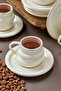 Velmont 6-Person 90 ml Porcelain Coffee Cup Set Ckr4603 - 6