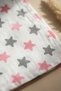 Stella Sapphire Pink Starry Cotton Nursing Apron - Breathable Fabric, Adjustable Neck Strap - 3