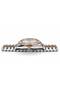 VANTAGE TRS2543 Men’s Analog Quartz Watch, Silver Dial, Date Display & Two-Tone Rose Gold Silver Stainless Steel Bracelet - 4
