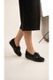 Women's Black Classic Shoes Orthopedic Mother Shoes Mother Ballerina Shoes Mother Women's Casual Shoes - 4