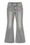 Low Waist Lycra Comfortable Fit Full Length Flare Jean Pants with Mini Pockets - 7