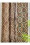 Floral Damask Print Non Black-Out Curtains, 150x240cm - 3