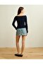 AE Fitted Off-the-Shoulder Cable Knit Sweater - 4