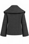 Anthracite Buttoned Short Cashmere Jacket - 2Y7675 - 2