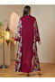 Red Maxi Jalabiya with Gold Embroidery - 5