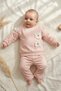 Flora Floral Detailed Lace Baby Girl 2-Piece Top and Bottom Set - 100% Cotton Anti-Sweat Premium Series - 3