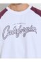 Men White Oversized Raglan Sleeve Cotton Terry T-Shirt - 4