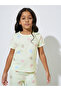 Girls Heart Print T-Shirt and Cuffed Pyjama Set - 2