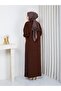 Women's Jacket Skirt Brown Knitwear Two-Piece Set Standard Size - 7