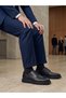 3872 Black Genuine Leather Lace-Up Casual Classic Men's Shoes
