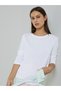 White Plain Round Neck Long Sleeve T-Shirt