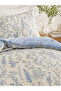 1-Peice Floral Print Comforter - Blue, 150x200 cm - 2