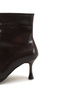 Dark Brown Pointed Toe Thin Heeled Zippered Stylish Women's Boots - 7