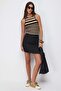Rochie mini în dungi - 5