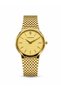 ELAN TRS6019 Men's Analog Watch - All Gold-Tone, Slim Classic, Sapphire Glass