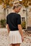 Black Round Neck Front Decorative Buttoned Non-Opening Stitched Double-Looking Single Product Knitwear Sweater 58 60 - 7