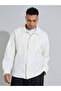 Off White Solid Double Pocket Shacket - 4