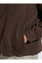 Brown Solid Minimal Zip-Up Jacket - 5