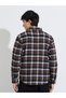 Brown Checked pocket Details Regular Fit Shirt - 5