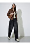 Brown Regular Fit Suede-Look Biker Jacket - 2